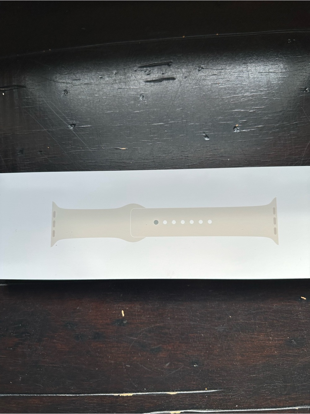 Official Apple Watch Sport Band 40mm Starlight (Cream) S/M Stainless Steel Pin - Picture 2 of 6